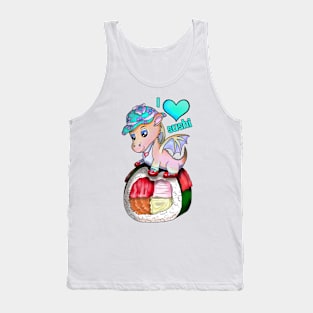 I love sushi pretty dragon roll Tank Top